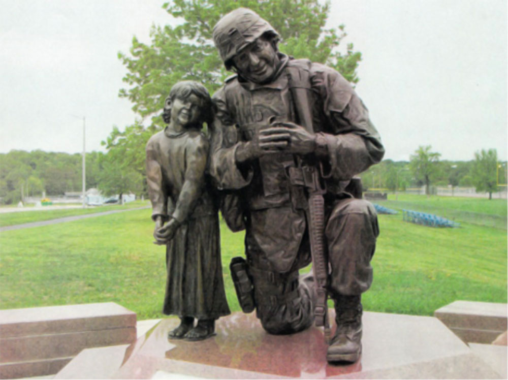 Soldier and Child Monument